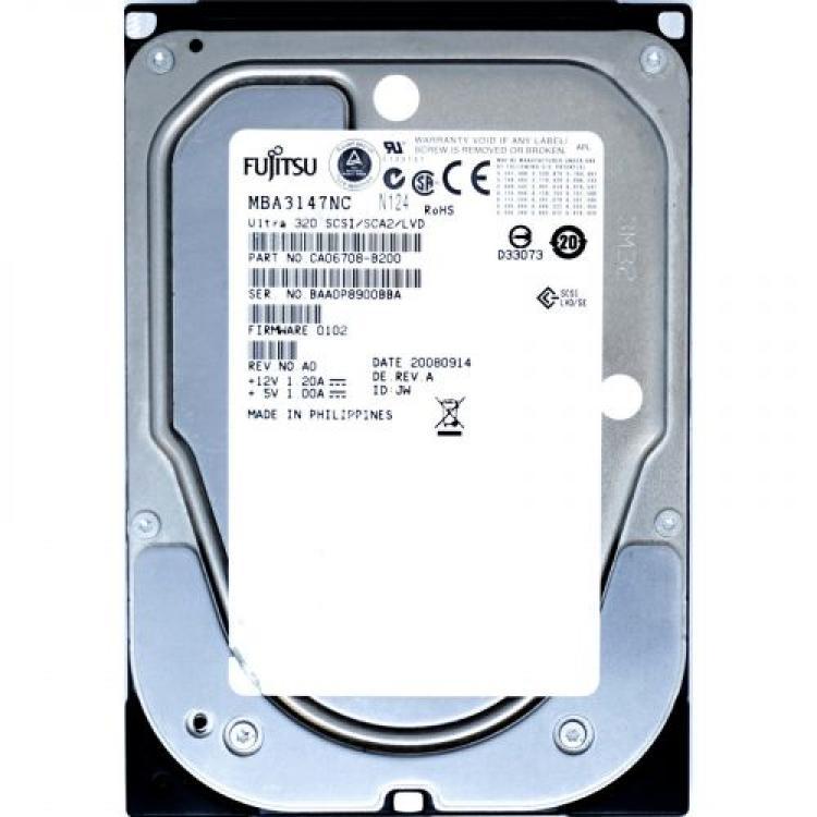 Жесткий Диск Fujitsu 147Gb (U320/15000/8Mb) 80pin U320SCSI(CA06708-B200)