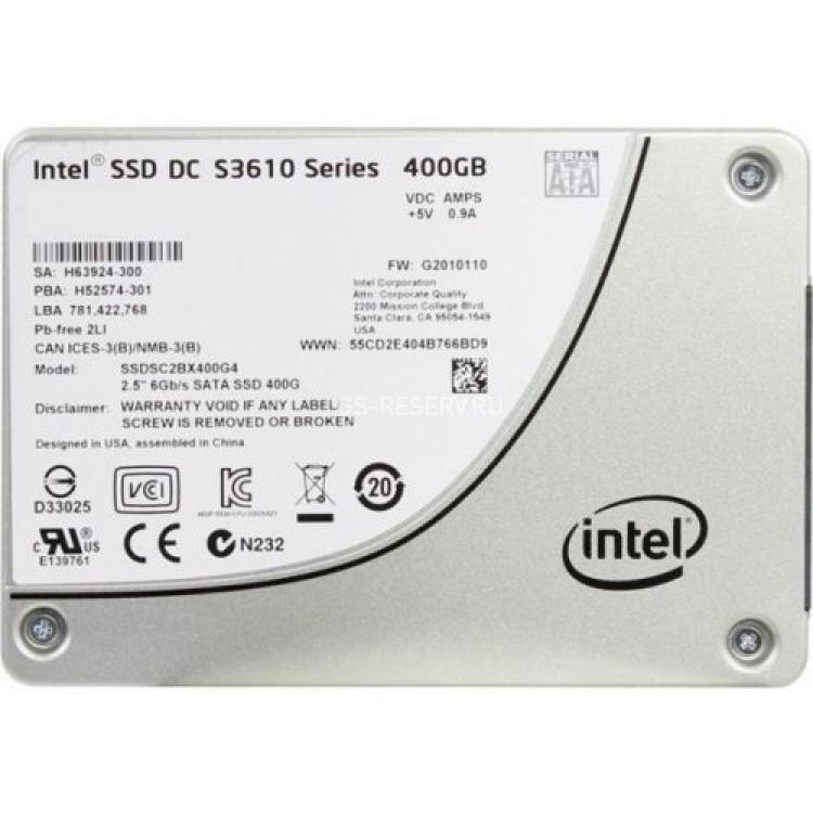 Твердотелый Накопитель SSD Intel SSD DC S3610 Series 400Gb TRIM MLC AES 6G SATAIII 2,5" 7mm(H52574)