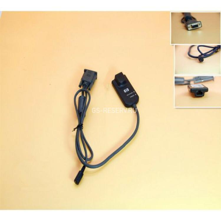 KVM Кабель HP KVM Console Switch Serial Interface Adapter RJ45 - Video With Power Supply(373035-B21)