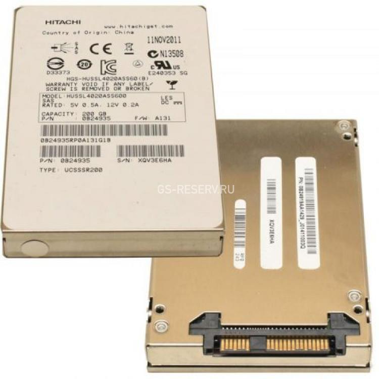 Твердотелый Накопитель SSD SAS HGST SSD400S 200Gb MLC 6G SAS 2,5"(HUSSL4020ASS600)