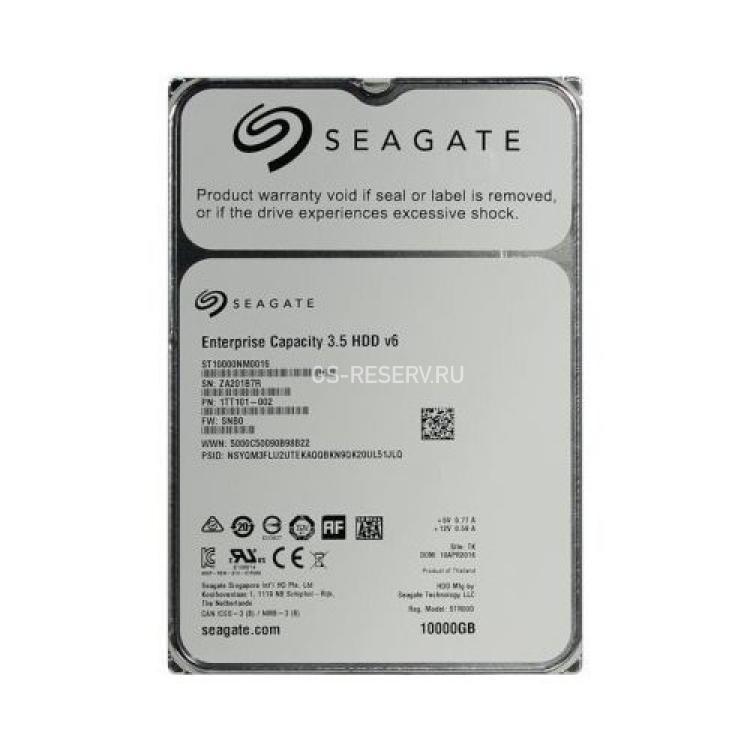 Жесткий Диск Seagate Enterprise Capacity 3.5 HDD v6 10Tb (U600/7200/256Mb) Helium Hyperscale 512e 6G SATAIII 3,5"(ST10000NM0016)