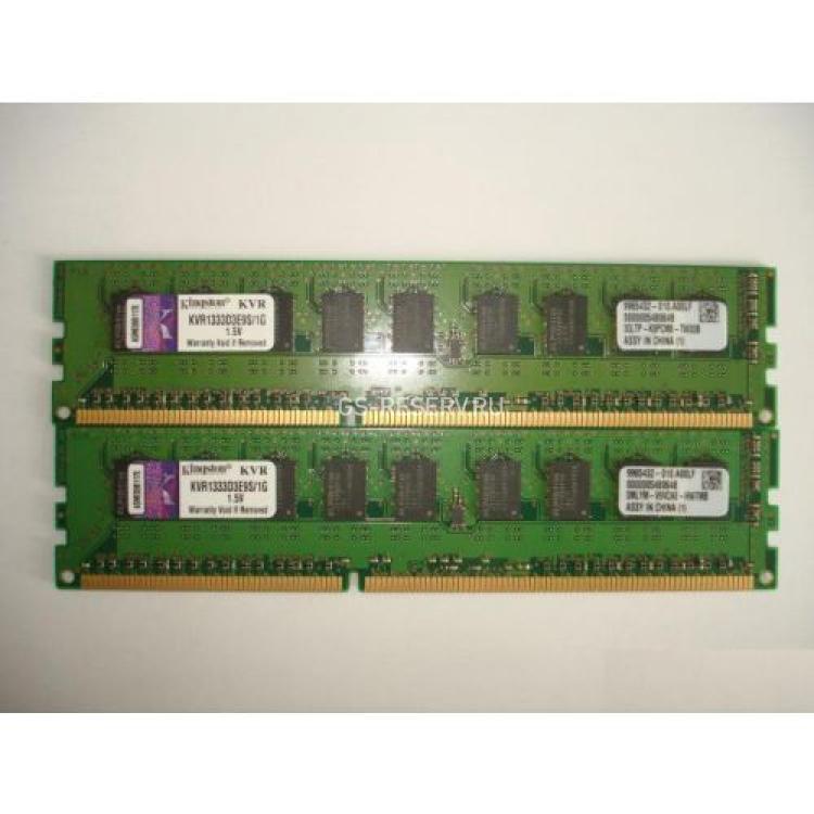RAM DDRIII-1333 Kingston 1Gb 1Rx8 ECC PC3-10600E(KVR1333D3E9S/1G)