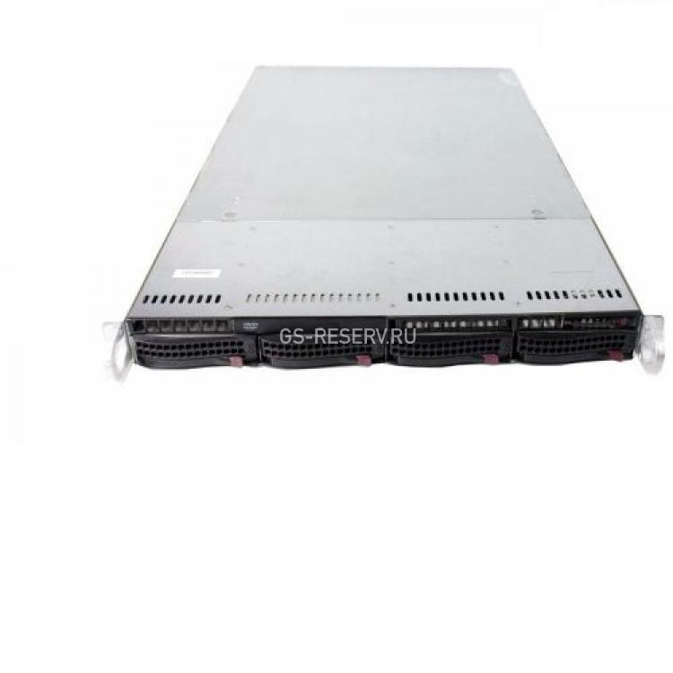 Платформа SuperMicro SuperServer Dual Socket771 i5000P 8FBD 6SATAII 4xHotSwap 2GbLAN 1333Mhz DVD 2x650Wt E-ATX 1U(6015B-UR)