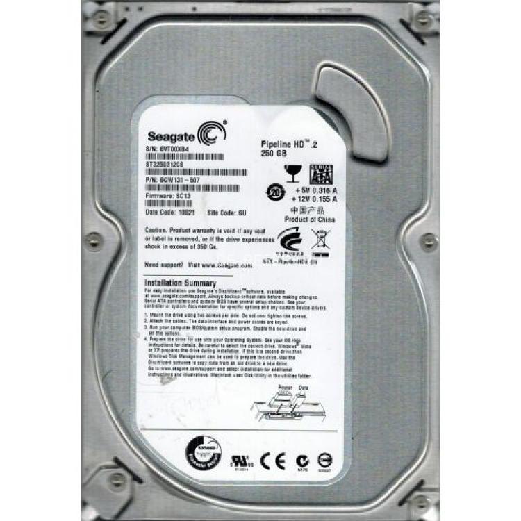 Жесткий Диск Seagate Pipeline HD.2 250Gb (U300/5900/8Mb) SATAII(ST3250312CS)