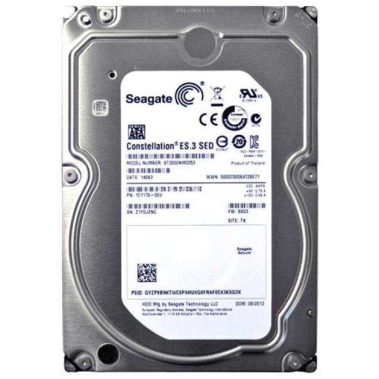 Жесткий Диск Seagate Constellation ES.3 SED 3Tb (U600/7200/128Mb) SED 6G SATAIII(ST3000NM0053)