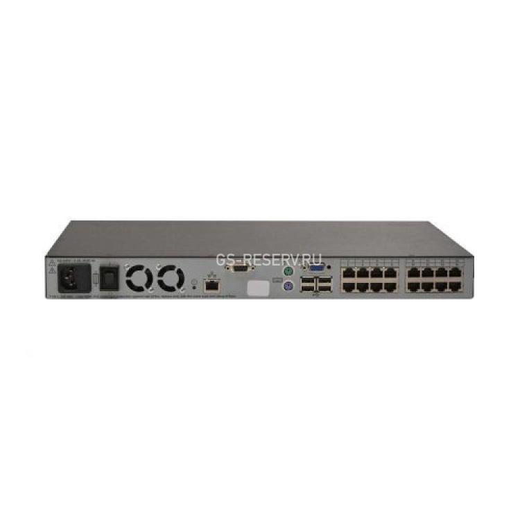 KVM Переключатель Dell PowerEdge 2161DS Remote Console Switch KVM Over IP 1x1x16 1 Remote/1 Local User 16хPC PS/2 16xLAN 19" 1U(U925G/271802204)