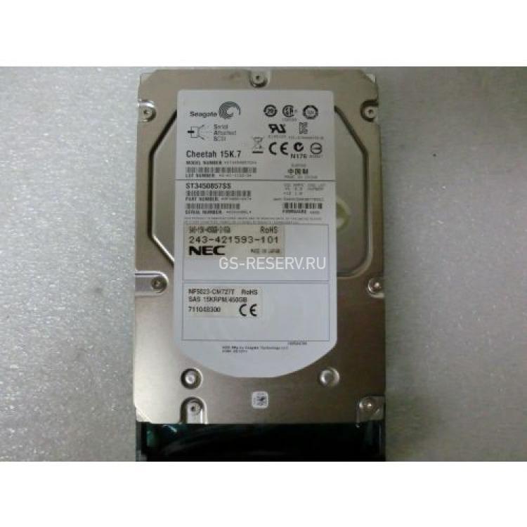 Жесткий Диск NEC (Seagate) Cheetah 15K.7 ST3450857SS 450Gb (U600/15000/16Mb) 6G SAS 3,5" For iStorage D3-30 D3-30i(NF5023-SM727E)
