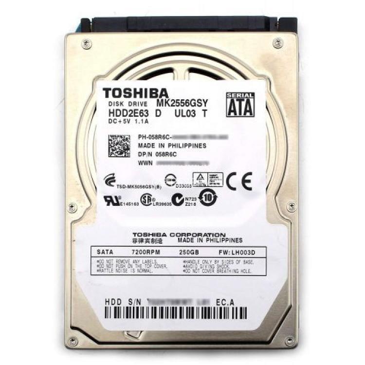 Жесткий Диск Toshiba 250Gb (U300/7200/16Mb) SATAII 2,5"(58R6C)