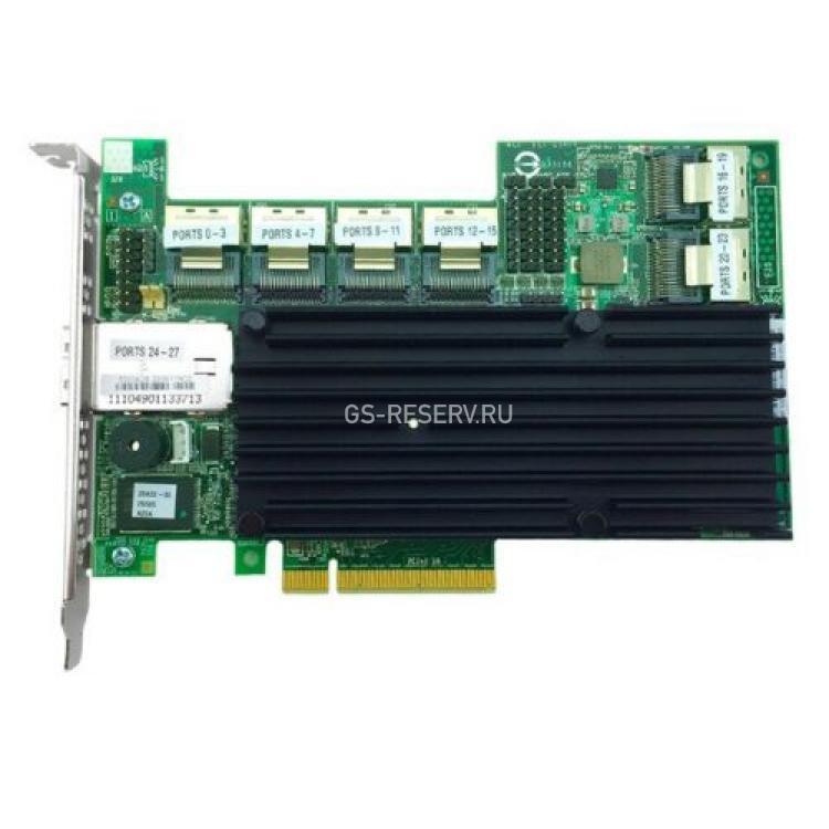 Контроллер SAS RAID LSI Logic CPU XOR PowerPC 800Mhz 512Mb Int-6xSFF8087 Ext-1xSFF8088 28xSAS/SATA RAID50 U600 6G PCI-E8x 2.0(RS2SG244)