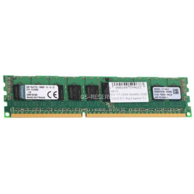 RAM DDRIII-1866 Kingston 8Gb 1Rx4 REG ECC PC3-14900R For 708639-B21 731761-B21 E2Q94AA(KTH-PL318/8G)