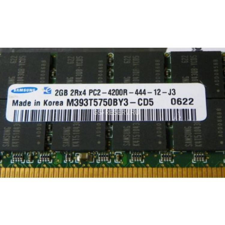RAM DDRII-533 Samsung 2Gb 2Rx4 REG ECC LP PC2-4200R(M393T5750BY3-CD5)
