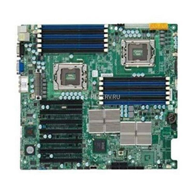 Материнская Плата Supermicro i5520 Dual Socket 1366 12DDR3 6SATAII 7PCI-E16x SVGA 2xGbLAN E-ATX 1U 6400Mhz(X8DTH-I)
