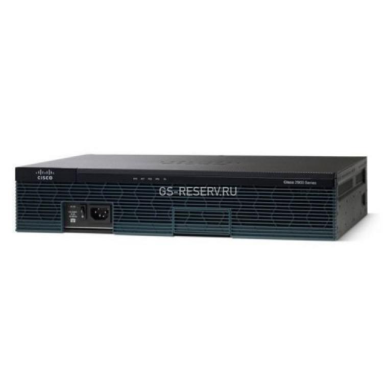 Маршрутизатор Cisco 2911 3port-10/100/1000Mbps 256Mb-Flash 512Mb-DRAM 4xEHWIC 2xWAN 1xCF 2xUSB 1(2)xPS 2U 19"(CISCO2911/K9)