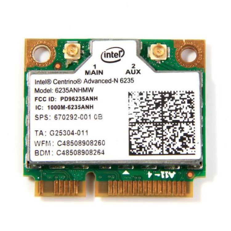 Модуль WiFi Intel Centrino Advanced-N 6235 802.11a/b/g/n 300MBit/s 5Ghz 150MBit/s 2.4Ghz Bluetooth miniPCI-E(6235ANHMW)