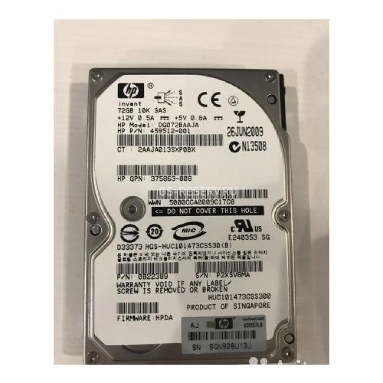 Жесткий Диск HP (Hitachi) Ultrastar C10K147 HUC101473CSS300 72Gb (U300/10000/16Mb) Dual Port SAS 2,5" For Gen4 Gen5 Gen6 Gen7(0B22389)