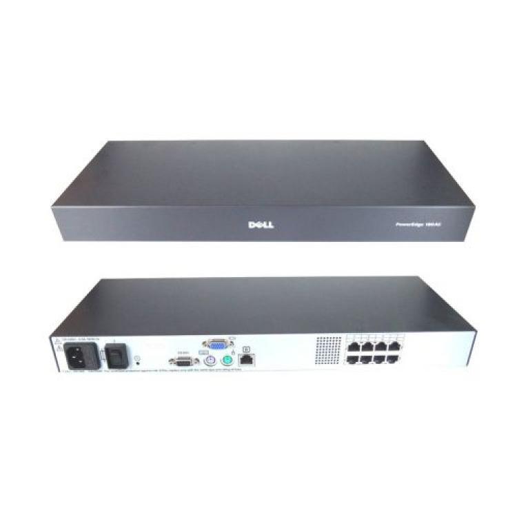 KVM Переключатель Dell PowerEdge 180AS Remote Console Switch Analog 0x1x8 0 Remote/1 Local User 8хPC USB/PS/2 8xLAN 19" 1U(PY252)
