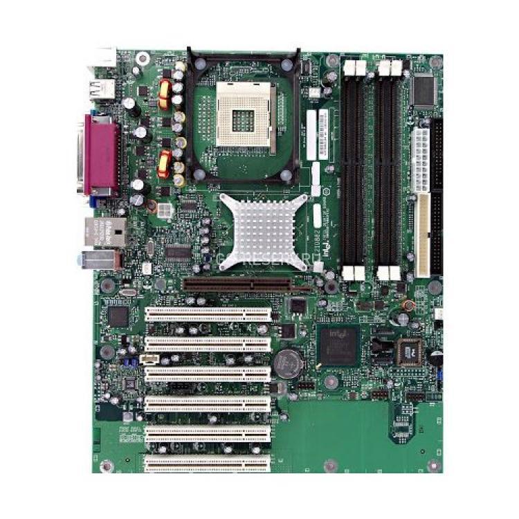 Материнская Плата Intel i845E Socket 478 HT 2DDR333 U100 AGP4x 6PCI AC97 LAN ATX(A83975)