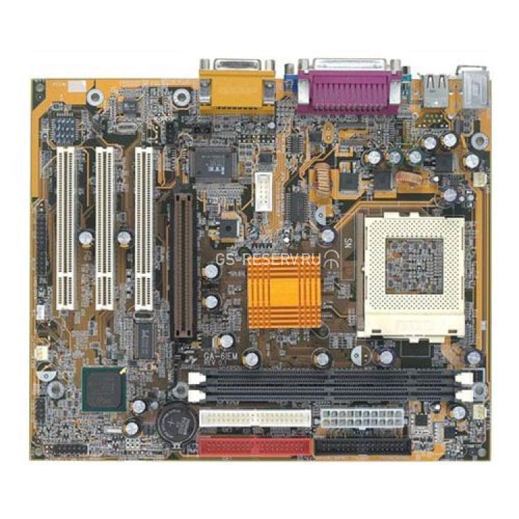 Материнская Плата Gigabyte i815E Socket 370 2SDR U100 AGP4x 3PCI SVGA AC97 mATX(GA-6IEM)
