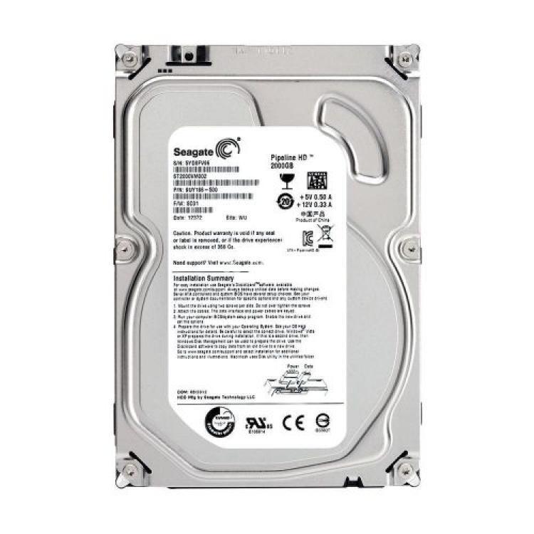 Жесткий Диск Seagate Pipeline HD 2Tb (U300/5900/64Mb) NCQ SATAII(ST2000VM002)