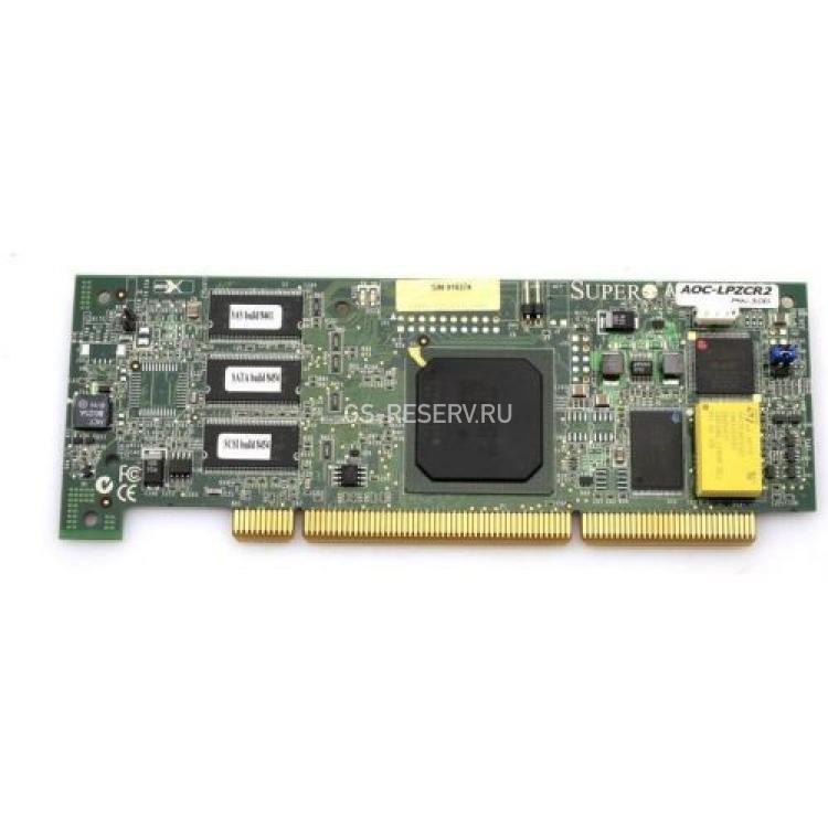 Контроллер RAID SAS SATA SCSI SuperMicro (Adaptec) i80321 256Mb 0-Channel RAID 50 SATA/SAS/SCSI LP PCI-X(AOC-LPZCR2)