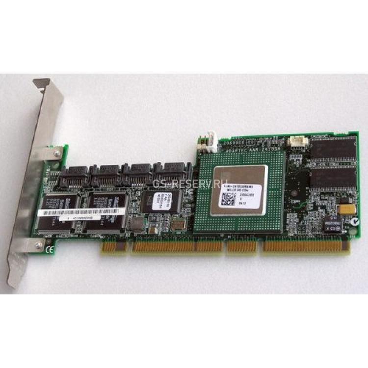 Контроллер RAID SATA Adaptec 2xSil3512/Intel GC80303 64Mb 4xSATA RAID50 U150 SATA PCI/PCI-X(1961900-R)