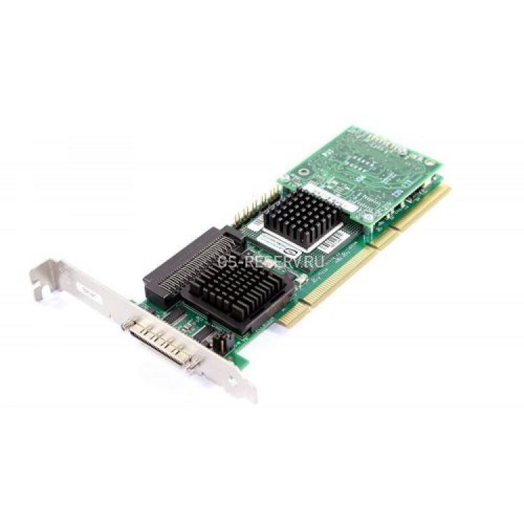 Контроллер RAID SCSI Dell PCBX520-A2 LSI531020/Intel GC80302 64Mb Int-1x68Pin Ext-1xVHDCI RAID50 UW320SCSI LP PCI/PCI-X For PE420,430,750,800, 850,830,14XX,18XX,28XX,68XX(C4372)