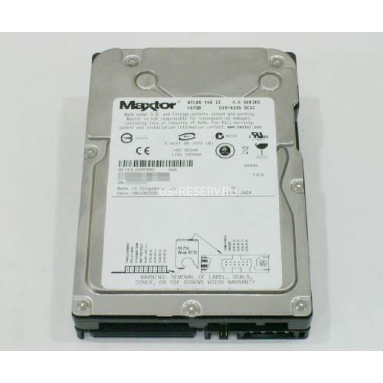 Жесткий Диск Maxtor Atlas 15KII 146Gb (U320/15000/8Mb) 68pin U320SCSI(8E147L0)