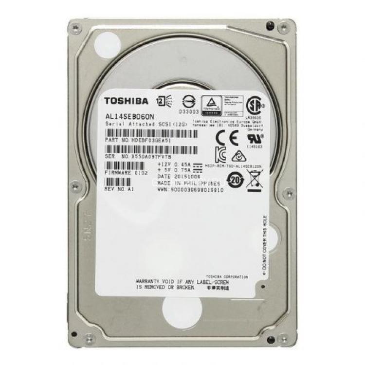 Жесткий Диск Toshiba 600Gb (U1200/10500/128Mb) 512n 12G SAS 2,5"(AL14SEB060N)