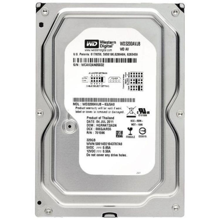 Жесткий Диск Western Digital AV 320Gb (U100/7200/8Mb) IDE(WD3200AVJB)