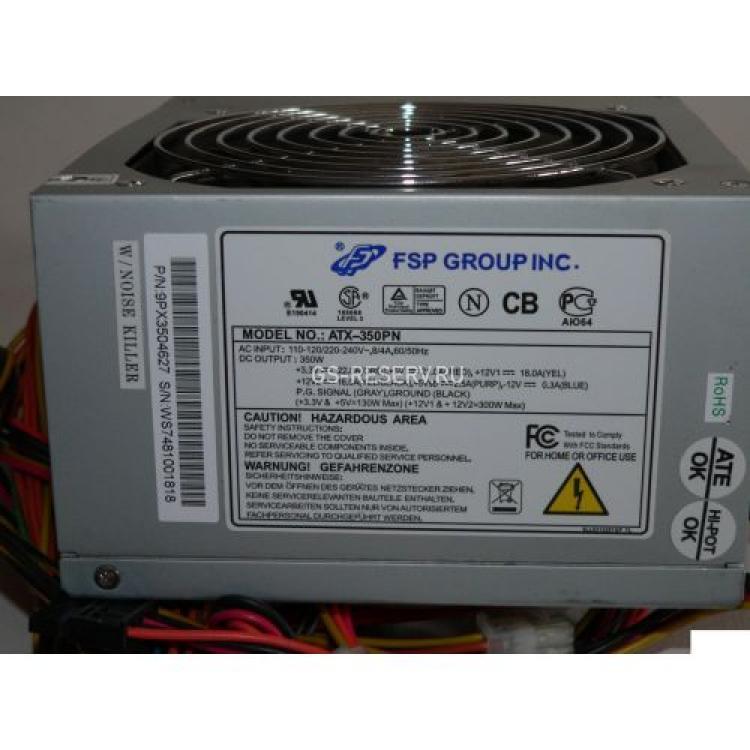 Блок Питания FSP 350Wt 24+4 Active PFC ATX(ATX-350PN)