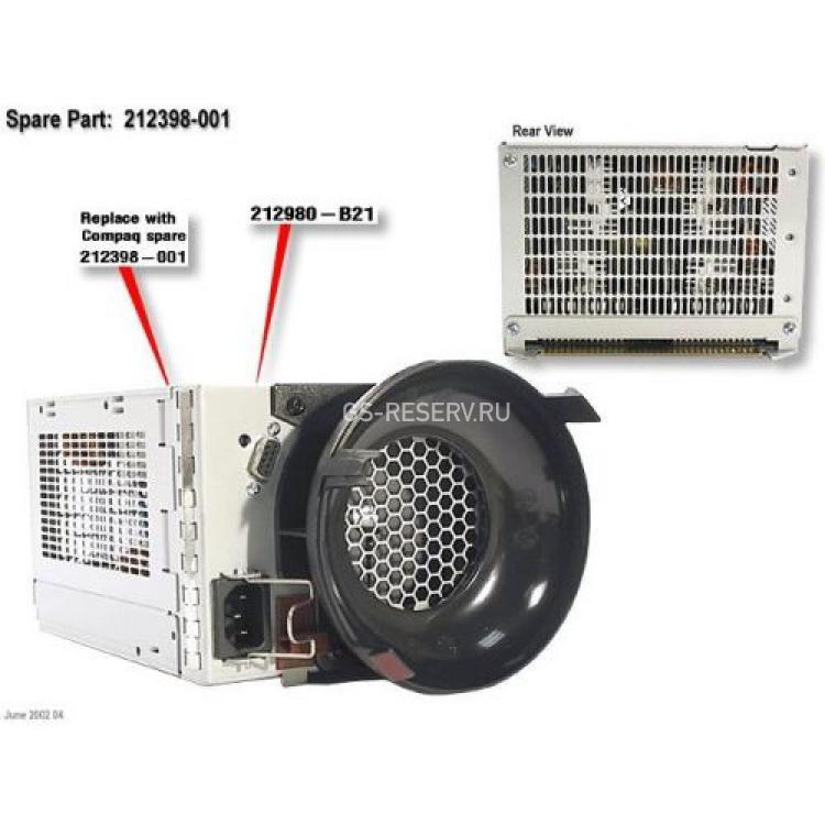Резервный Блок Питания HP 499Wt для систем хранения StorageWorks AD542A AD542B AD542C 4354 M5214 M5314 MSA30 MSA500 MSA1000 EVA8100 EVA8000 EVA6100 EVA6000 AlphaServer ES80 ES47 ES45(304044-001)