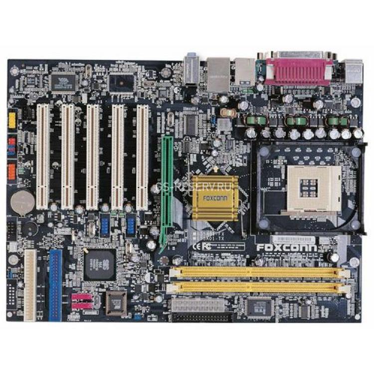 Материнская Плата Foxconn SIS655FX Socket 478 2DDR400 U133 2SATA AGP8x 5PCI AC97 LAN ATX(655A01-FX-6LRS)