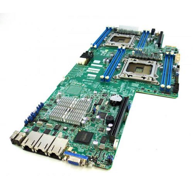 Материнская Плата SuperMicro iC602 Dual Socket LGA2011 8DDRIII 2SATAIII 4SATAII 2PCI-E16x 3.0 2xLAN1000 IPMI 6400Mhz Blade-ATX(X9DRFF)