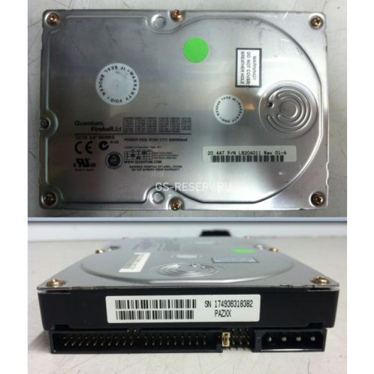 Жесткий Диск Quantum Fireball LCT 20,4Gb (U66/5400/0,5Mb) IDE(LB20A011)