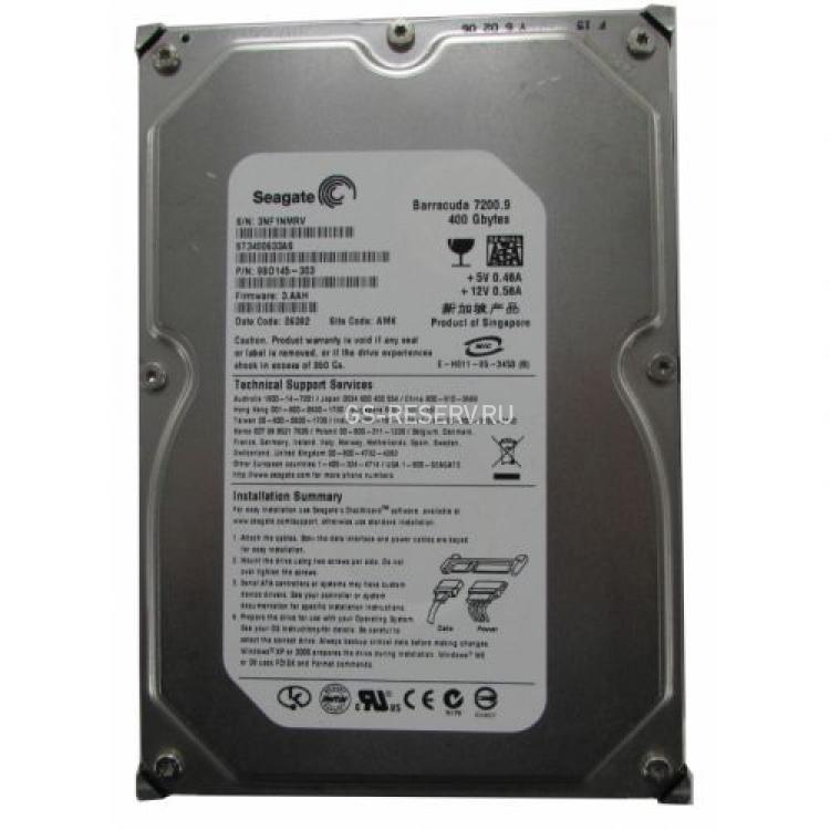 Жесткий Диск Seagate Barracuda 7200.9 400Gb (U300/7200/16Mb) NCQ SATAII(9BD145)