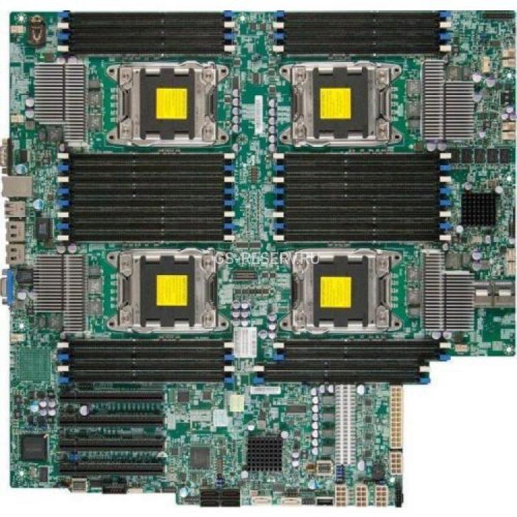 Материнская Плата SuperMicro iC602 Quad Socket 2011 32DDR3 2SATAIIII 4SATAII 4PCI-E16x 3.0 SVGA 2xGbLAN IPMI E-ATX 8000Mhz For CSE-818A-1K43LPB CSE-828TQ-R1K43LPB CSE-418E16-R1K62B CSE-418E16-R1K62B2 CSE-748TQ-R1K43B(X9QRi-F+)