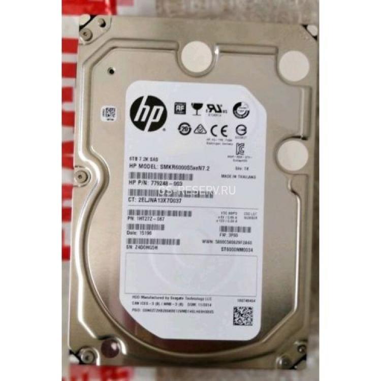Жесткий Диск HP (Seagate) Enterprise Capacity 3.5 HDD v4 ST6000NM0034 6Tb (U1200/7200/128Mb) 512e 12G SAS 3,5" For Gen5 Gen6 Gen7 Gen8 Gen9 Gen10 D6020 D6000 Apollo Gen10 StoreVirtual 3000 3200(779248-003)