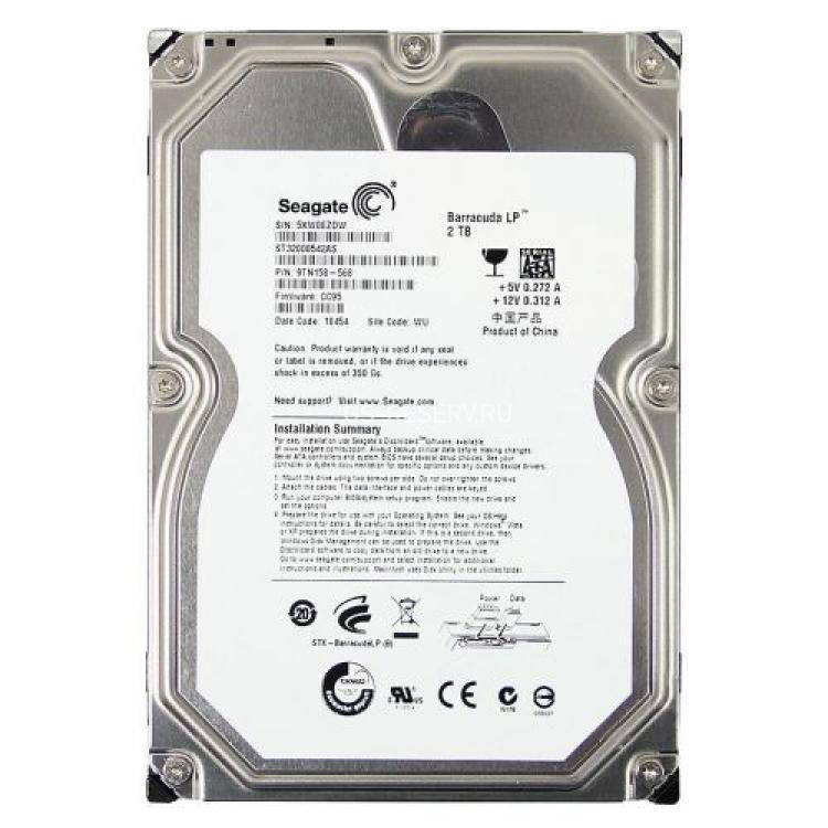 Жесткий Диск Seagate Barracuda LP 2Tb (U300/5900/32Mb) SATAII(9TN158)