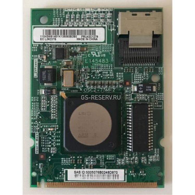 Контроллер SAS RAID IBM SAS RAID HBA Adapter Card LSISAS1064e Int-1xSFF8087 4xSAS/SATA RAID50 U600 For xSeries x3250 (Type 4364) x3250 M2 x3250 M3 x3350(42C1279)