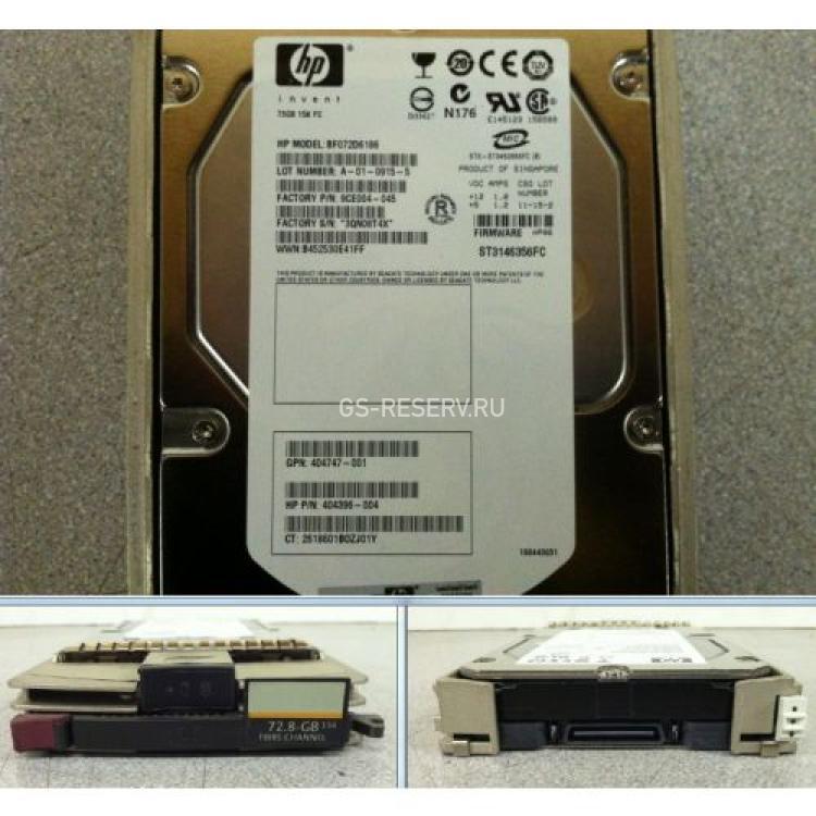 Жесткий Диск HP (Seagate) Cheetah 15K.6 ST3146356FC#73 72,8Gb (U2048/15000/16Mb) 40pin Fibre Channel 3,5" For StorageWorks EVA 3000 4100 4000 5000 6100 6000 8100 8000 M5314 DS2500(300588-001)