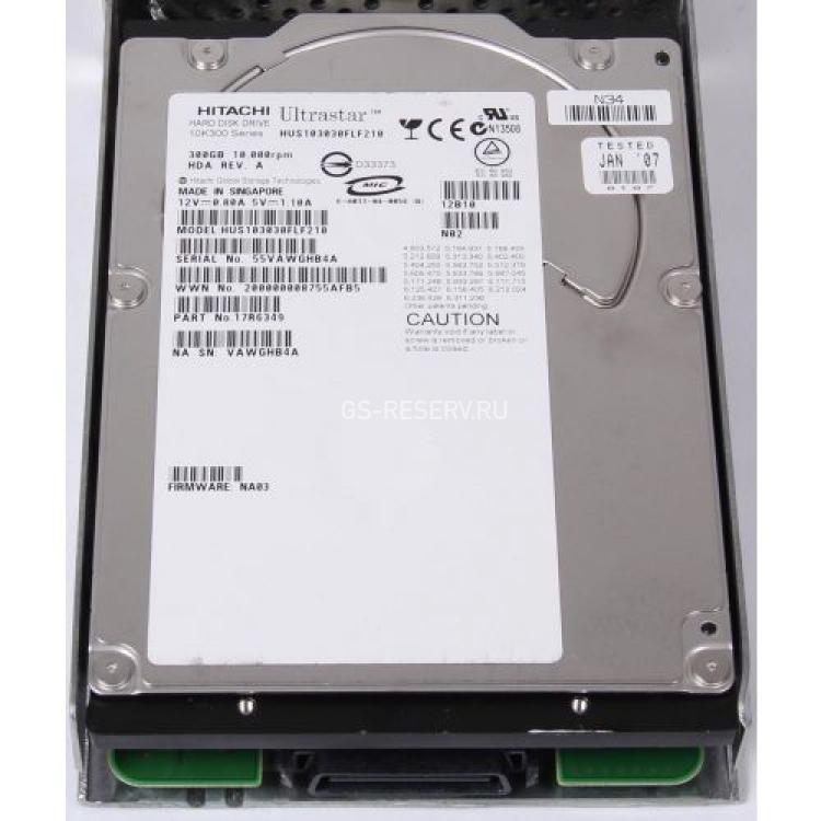 Жесткий Диск Hitachi Ultrastar 10K300 300Gb (U2048/10000/16Mb) 40pin Fibre Channel 3,5"(17R6381)